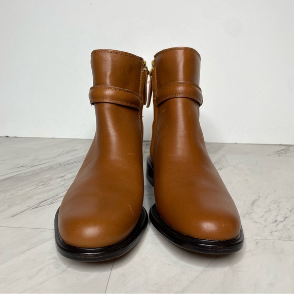 Franco Sarto Elese Brown Leather Bootie 7M - Picture 2 of 14